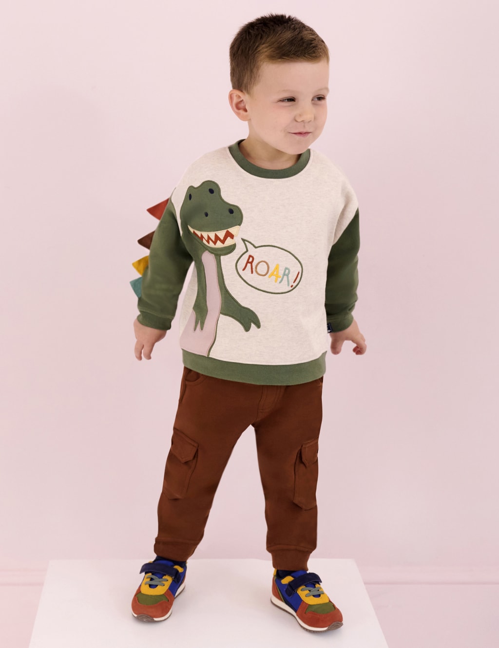 Pure Cotton Dinosaur Sweatshirt 6 Mths 6 Yrs JoJo Maman Bebe M S