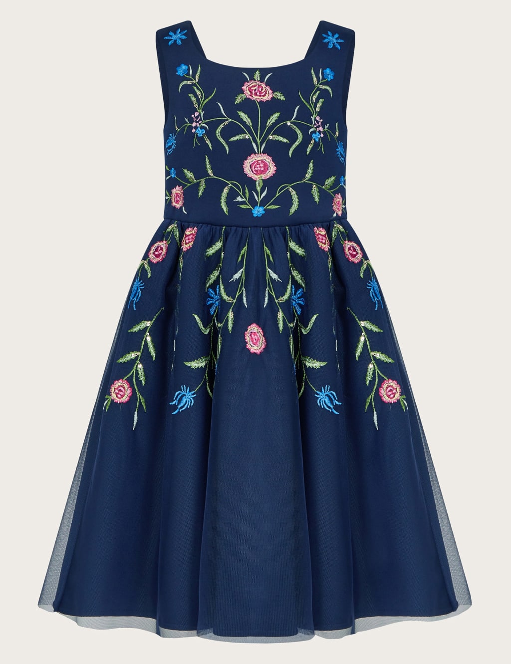 Flower Embroidered Occasion Dress 3 15 Yrs
