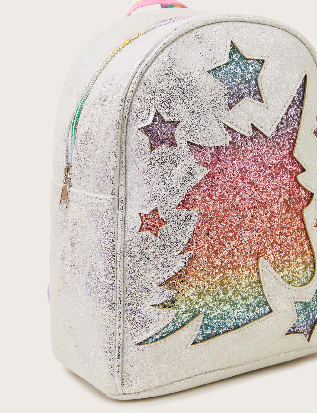Kids Glitter Rainbow Unicorn Backpack Monsoon M S