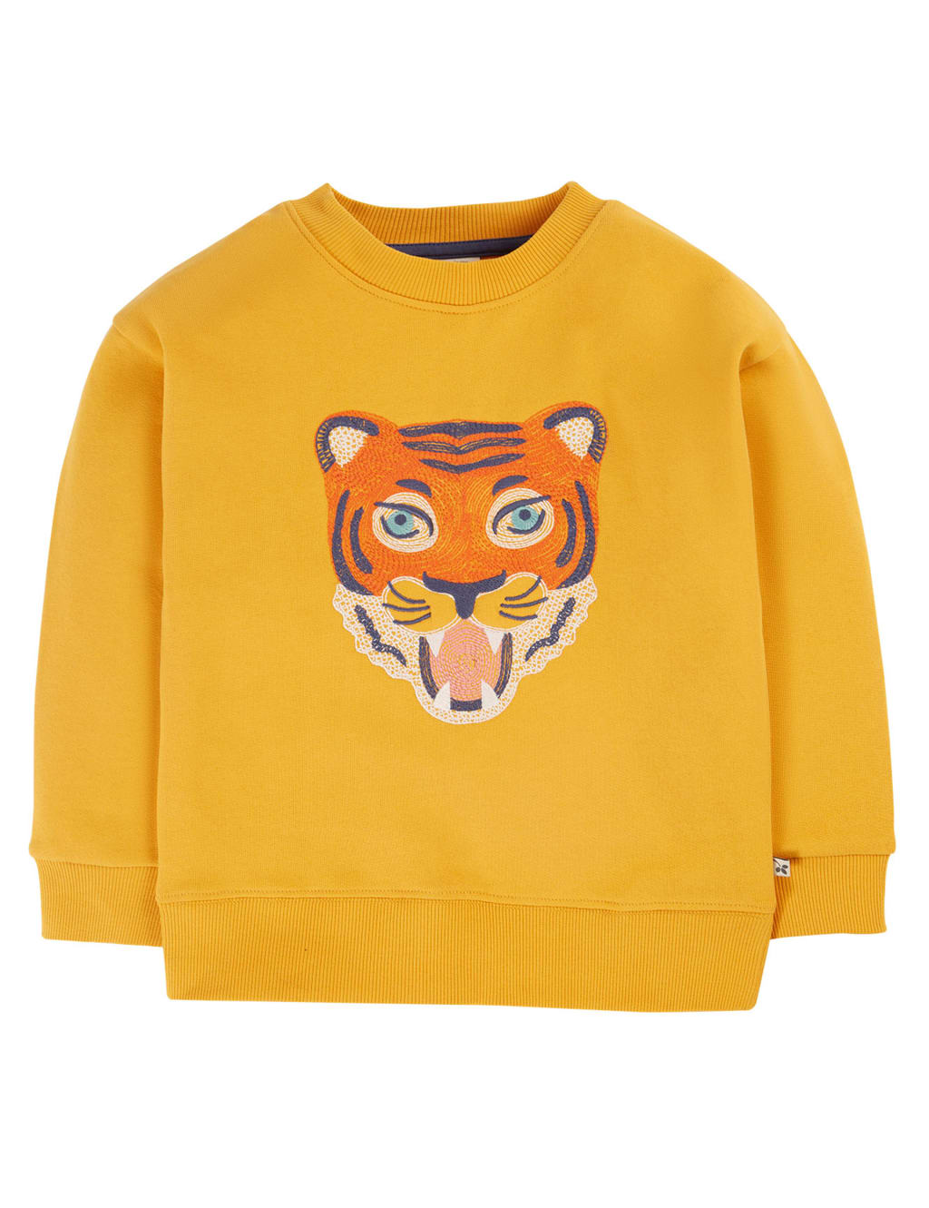 Pure Cotton Tiger Embroidered Sweatshirt 2 10 Yrs