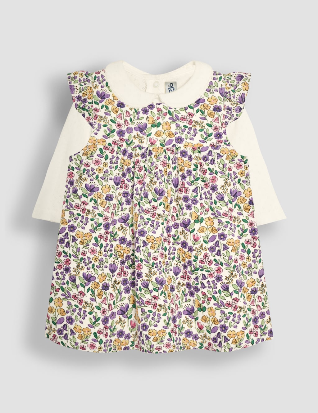 2pc Pure Cotton Floral Outfit (0-24 Mths) | JoJo Maman Bébé | M&S