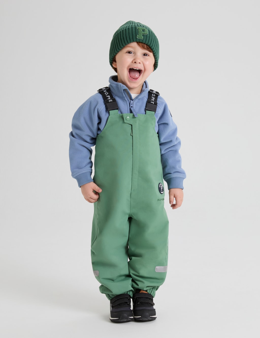 Kids waterproof dungarees clearance