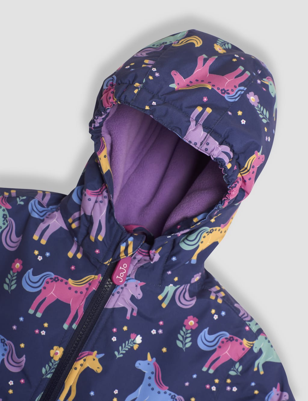 Unicorn Reversible Fleece Lined Raincoat (1-6 Yrs) 7 of 7