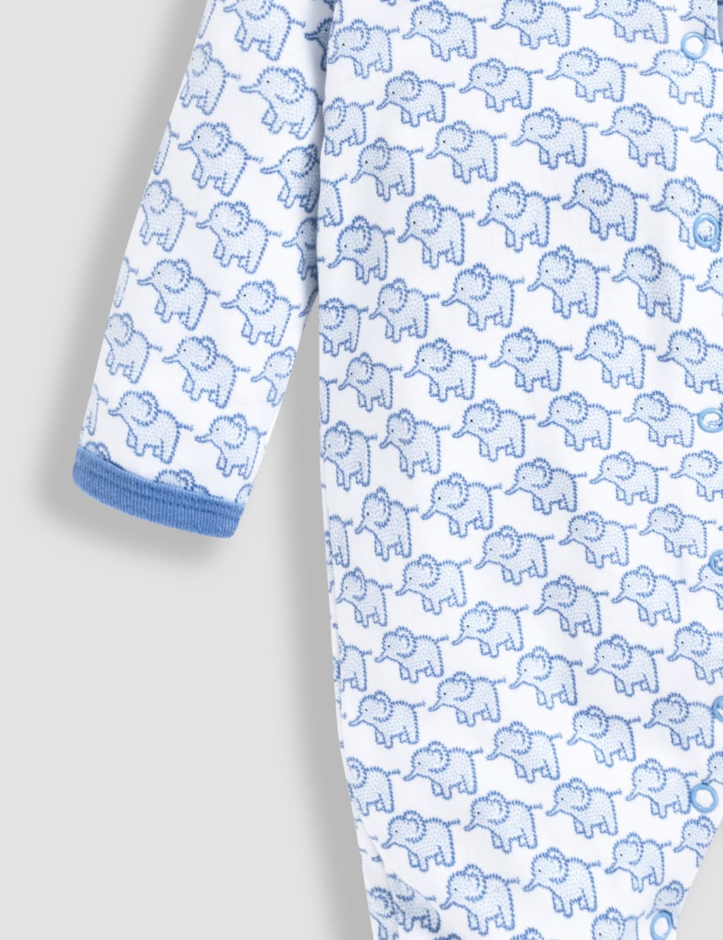 Pure Cotton Animal Sleepsuit (0-12 Mths) 4 of 4