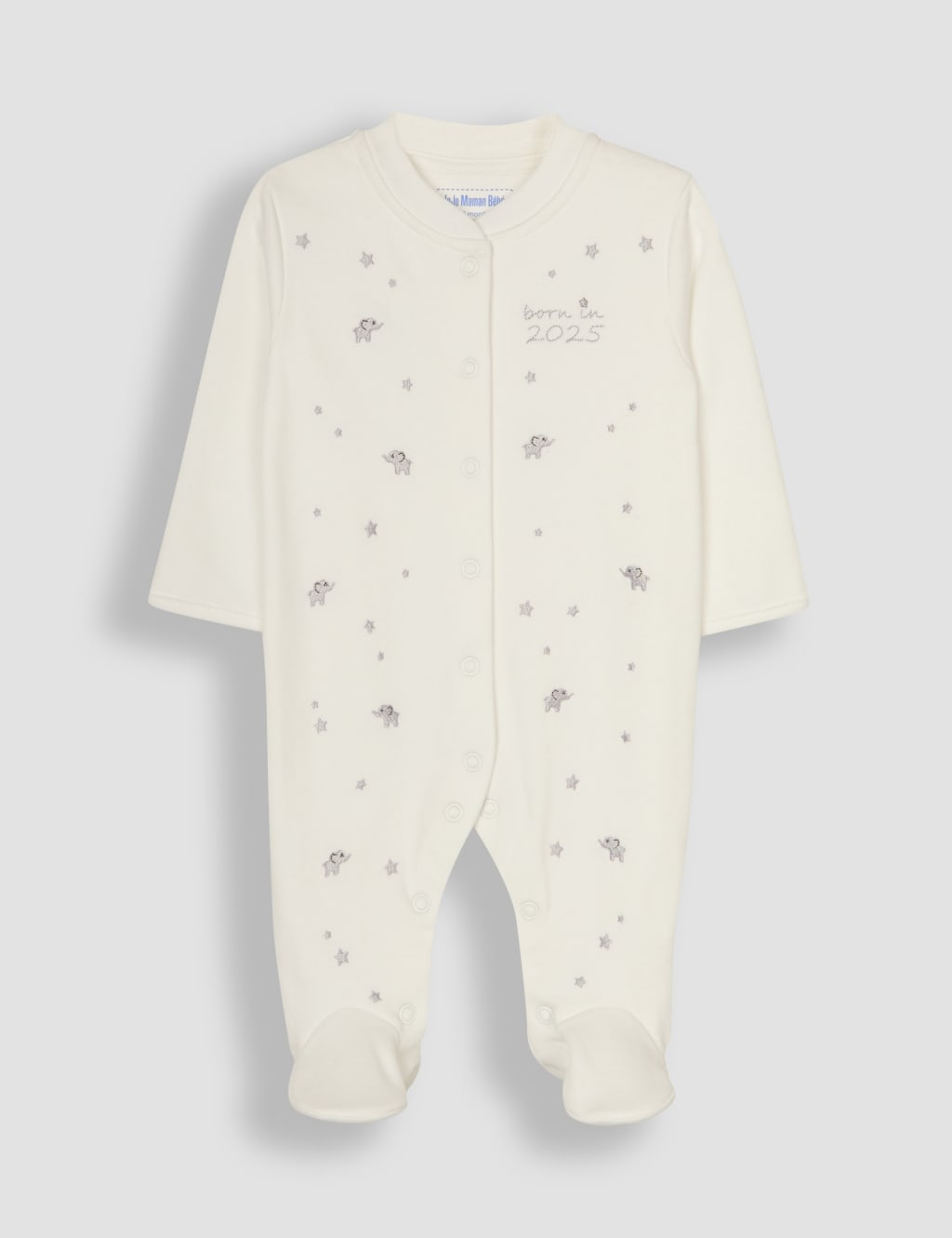 Pure Cotton Born In 2025 Sleepsuit (Premature - 6 Mths) | JoJo Maman ...