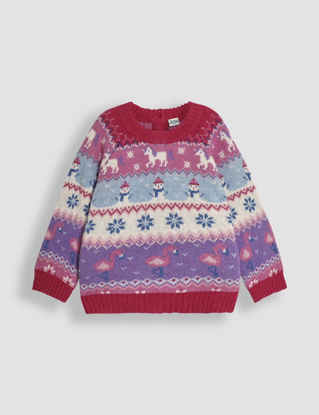 Unicorn christmas jumper girls on sale