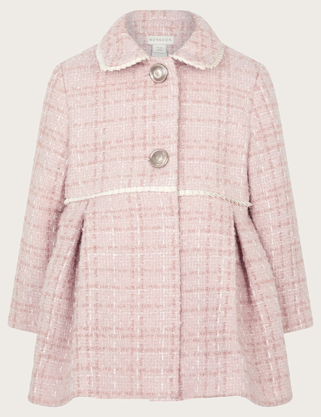 Baby Tweed Collared Coat