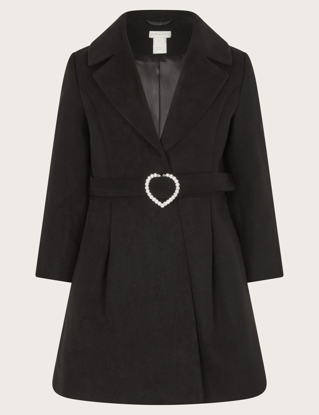 Belted shawl collar coat sale