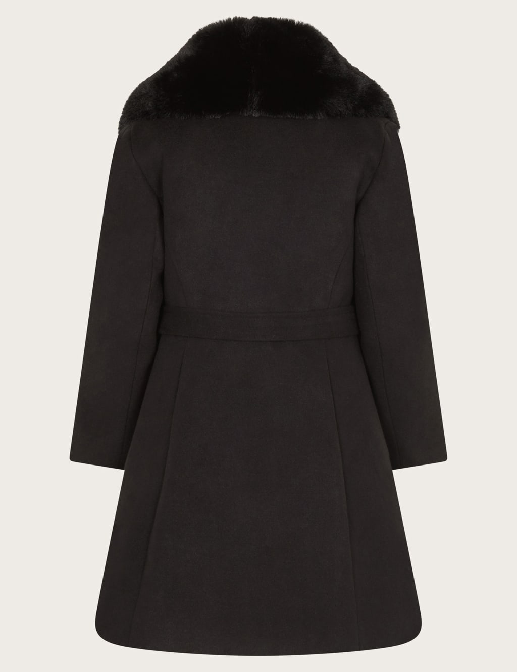 Belted shawl collar coat sale