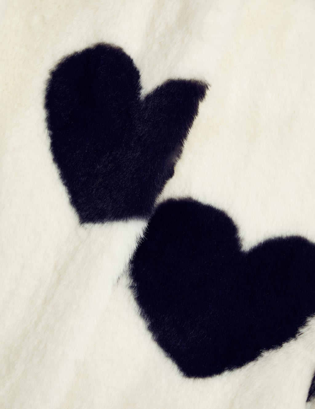 Heart Print Faux Fur Coat (3-15 Yrs) 3 of 3