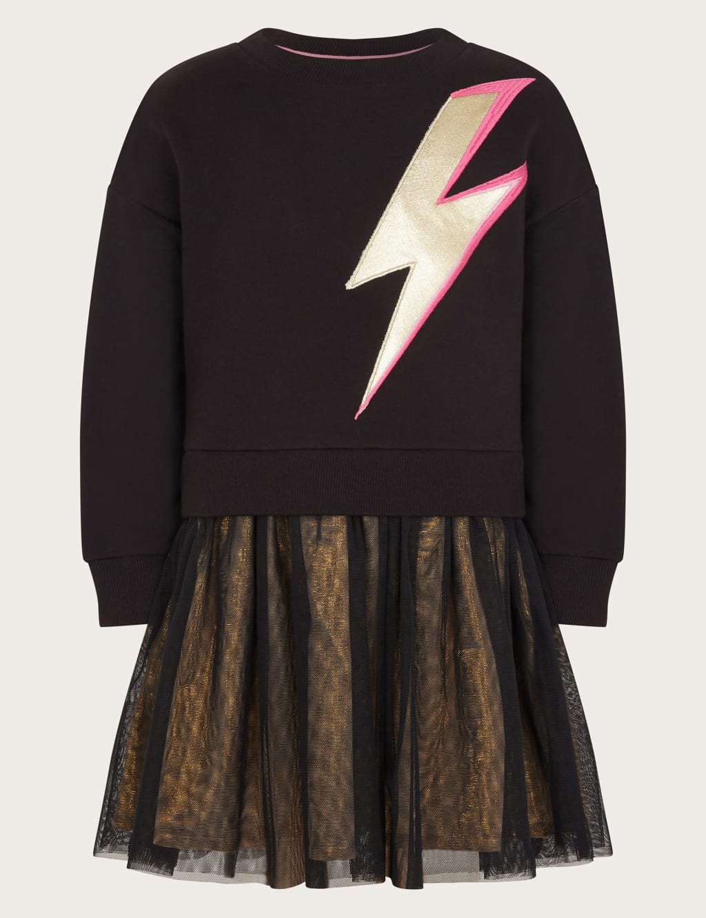 2 in 1 Lightning Sweatshirt Dress 3 13 Yrs