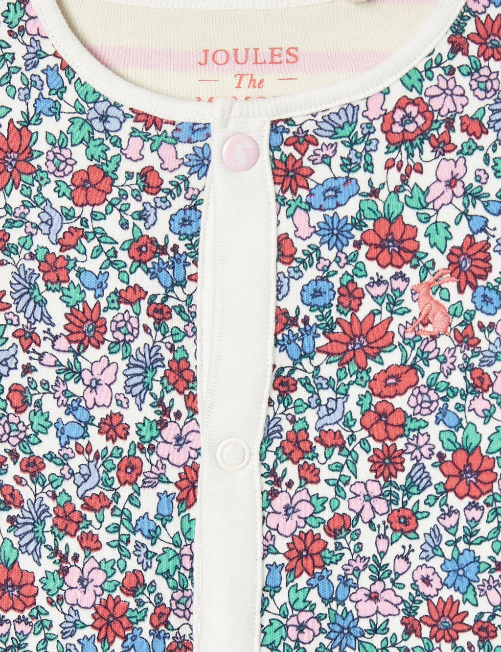 Pure Cotton Ditsy Floral Sleepsuit (0-18 Mths) 3 of 4