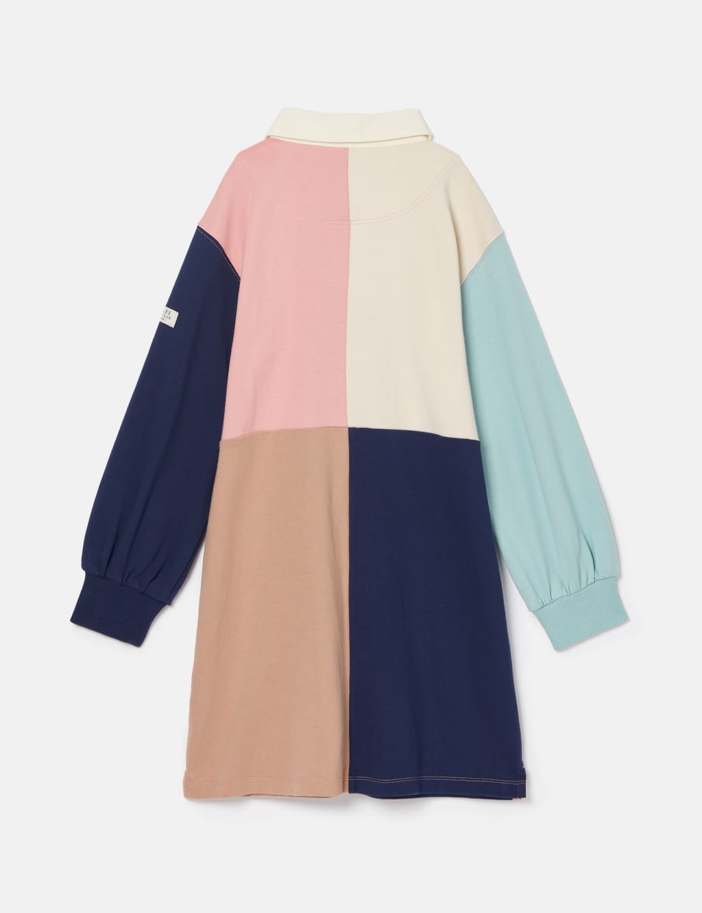 Pure Cotton Colour Block Dress (2-12 Yrs) 2 of 2
