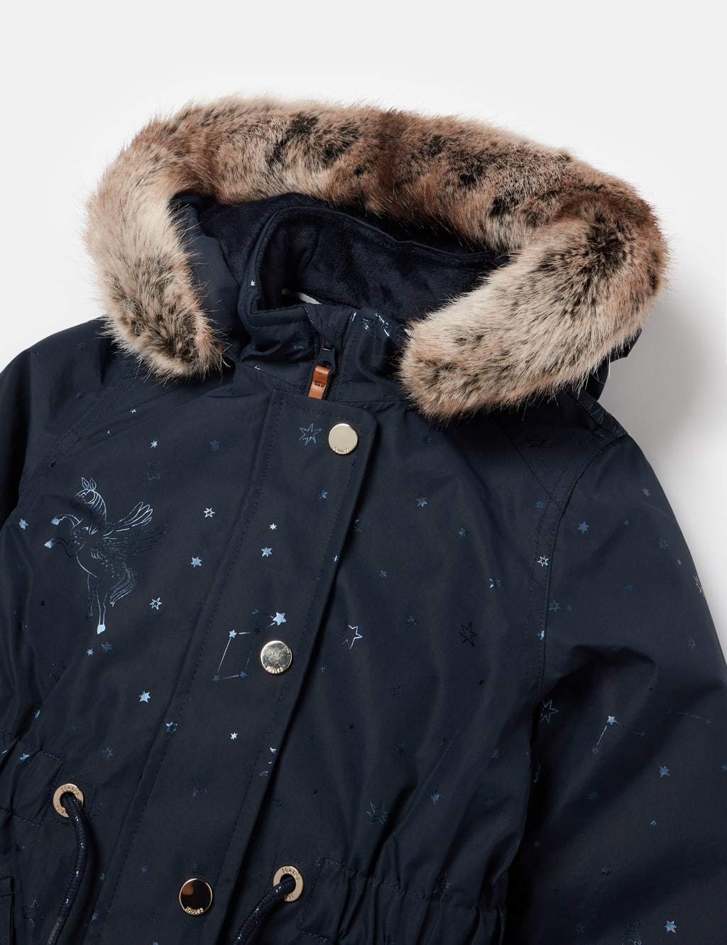 Hooded Printed Parka Coat (3-12 Yrs) 3 of 5