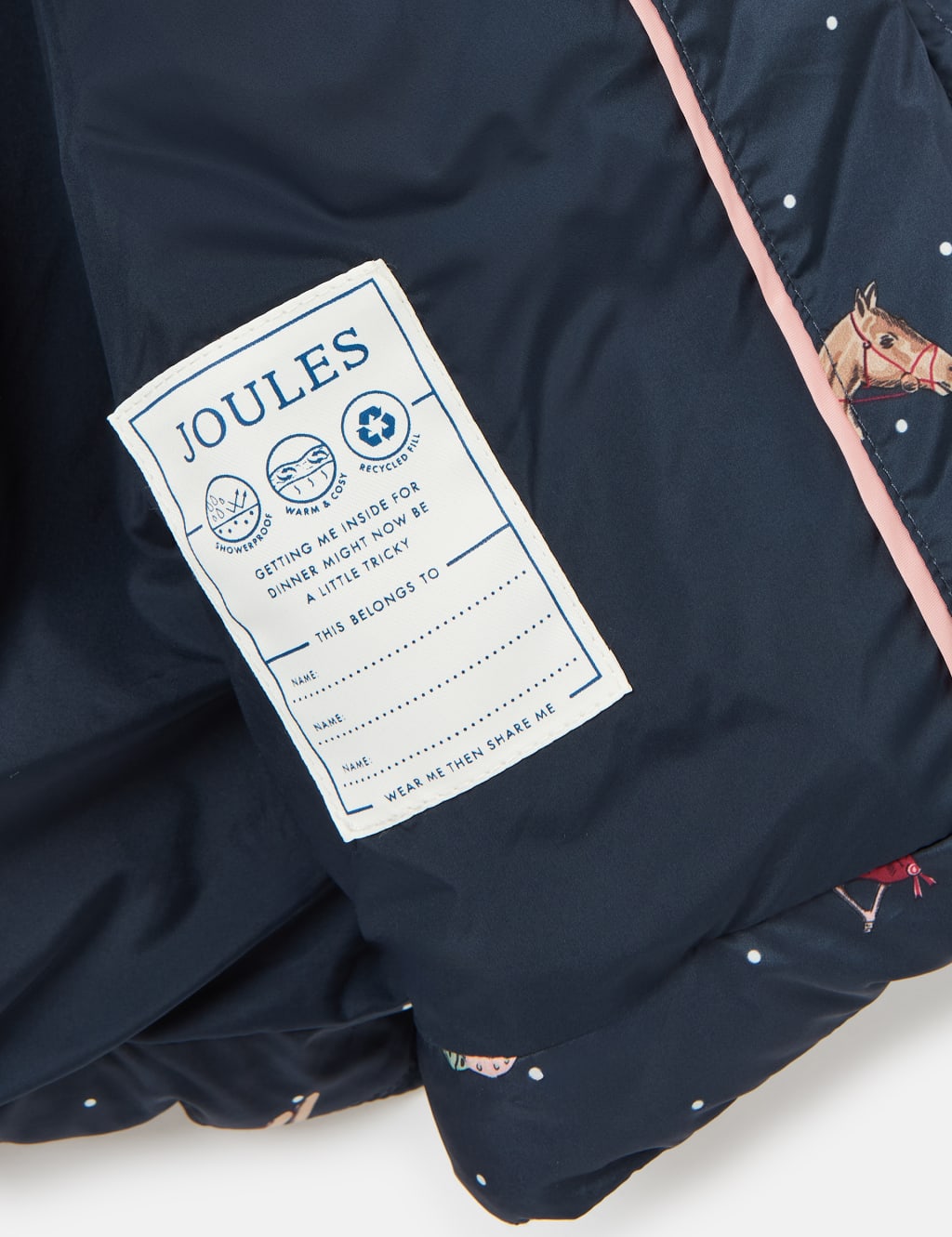 Joules horse coat shop