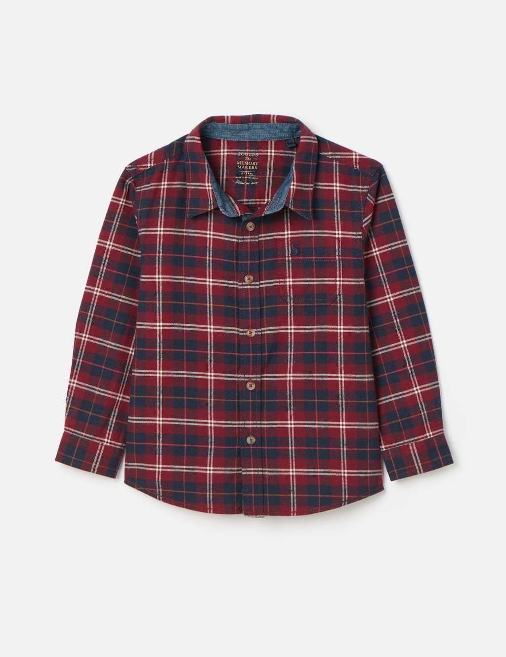 Pure Cotton Checked Shirt (2-12 Yrs) 1 of 4