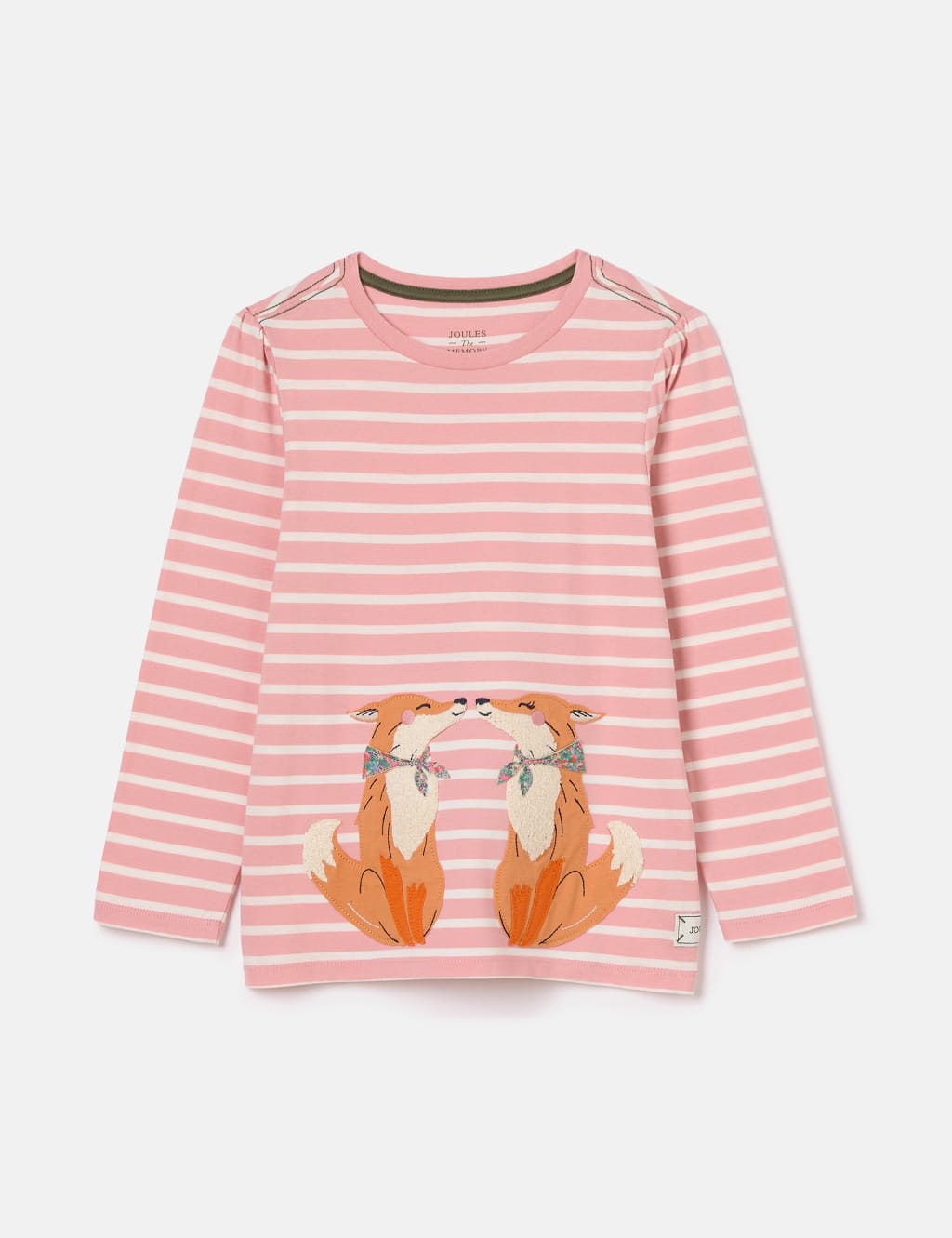 Pure Cotton Striped Fox Top (2-9 Yrs) 1 of 5