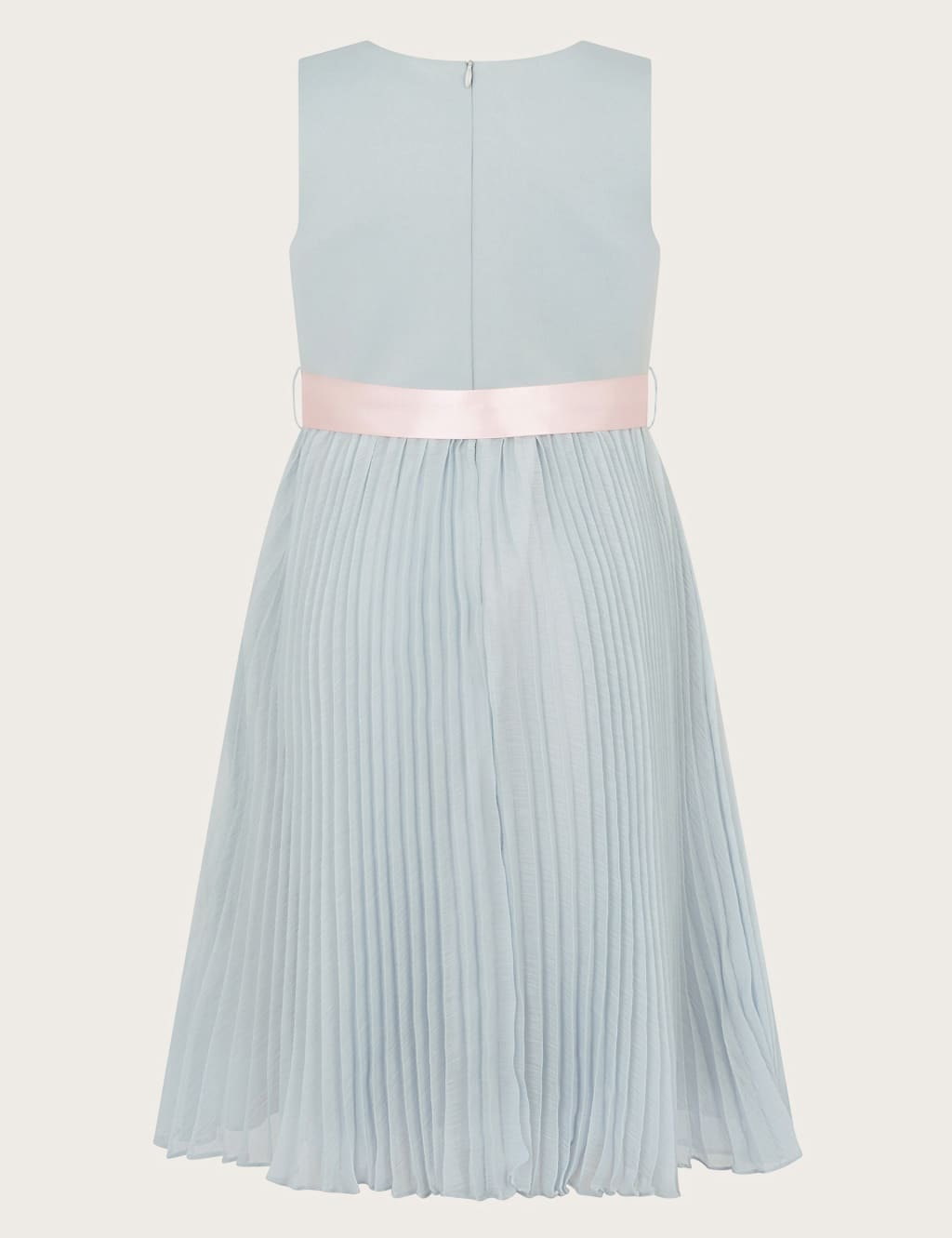 Satin Bow Pleated Dress (3-13 Yrs) 3 of 4