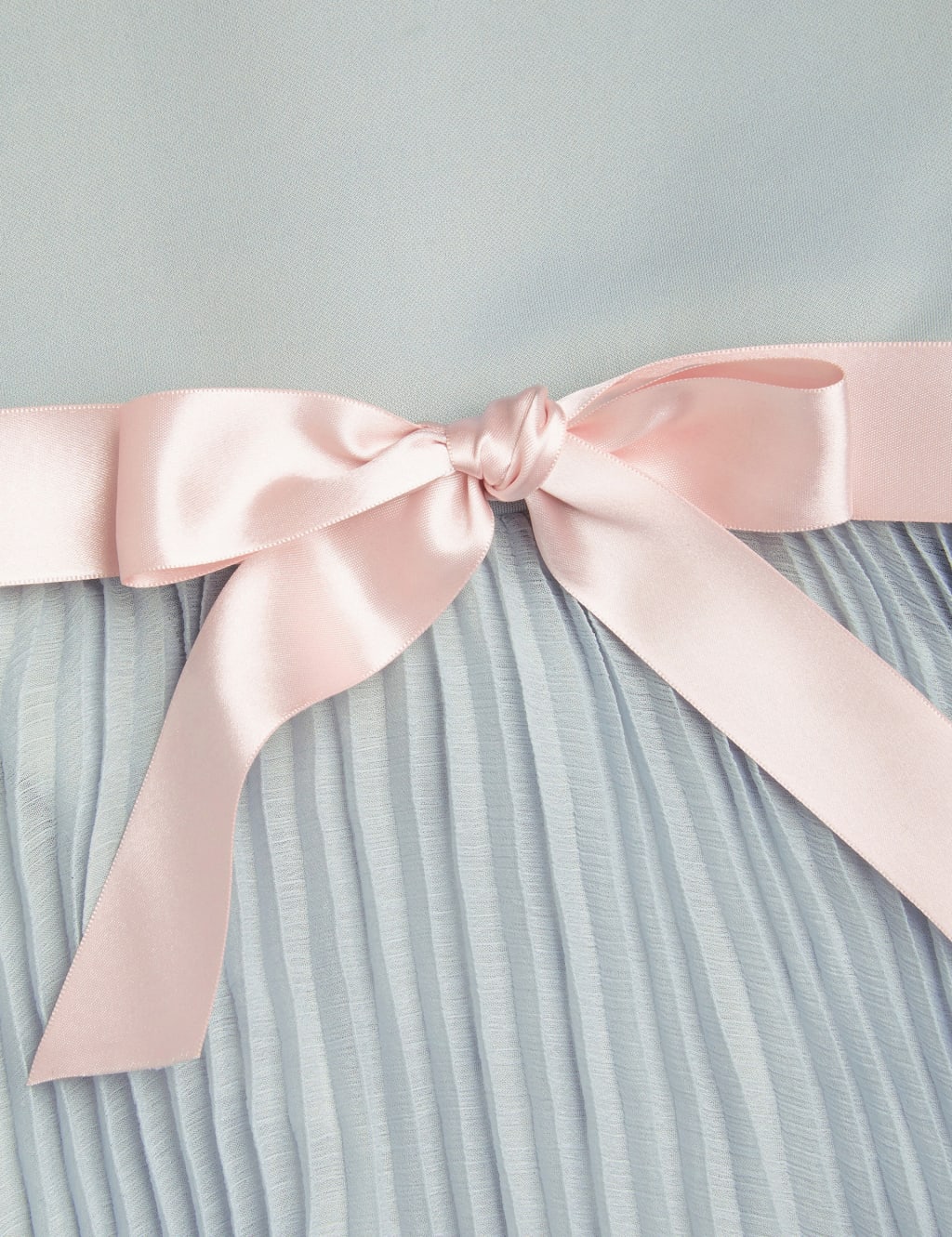 Satin Bow Pleated Dress (3-13 Yrs) 4 of 4