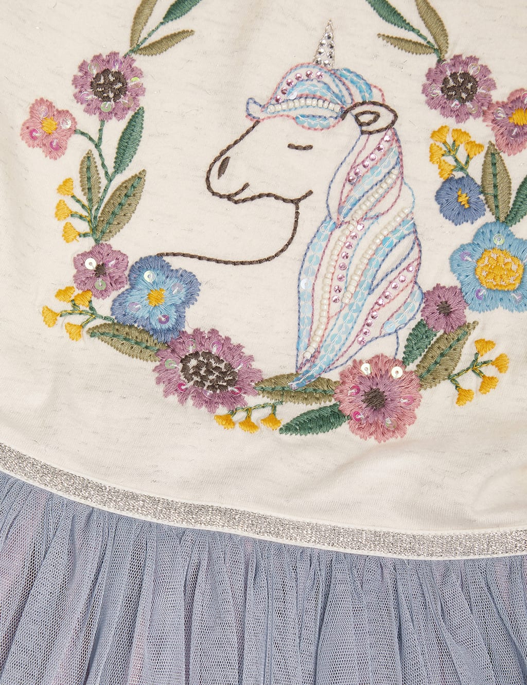 Unicorn Tiered Party Dress (3-13 Yrs) 3 of 3