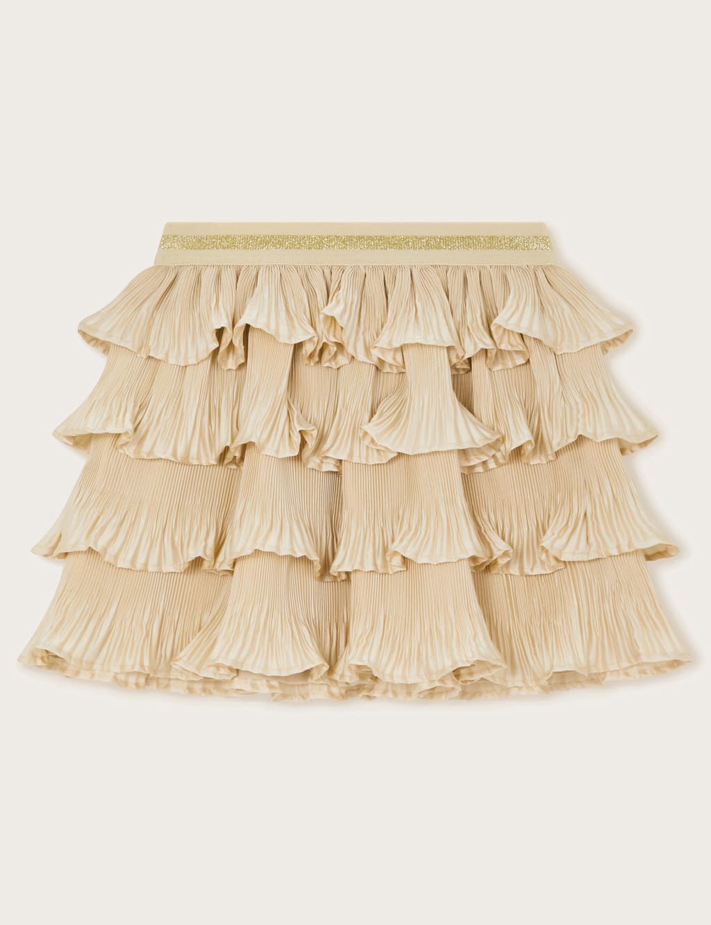 Satin Pleated Ruffle Skirt 3 13 Yrs