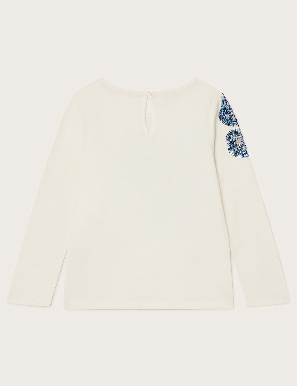 Pure Cotton Sequin Bow Top (3-13 Yrs) 2 of 3