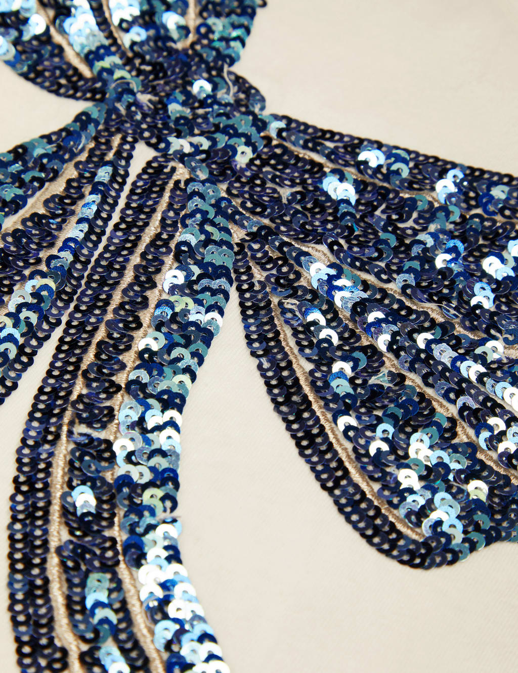 Pure Cotton Sequin Bow Top (3-13 Yrs) 3 of 3