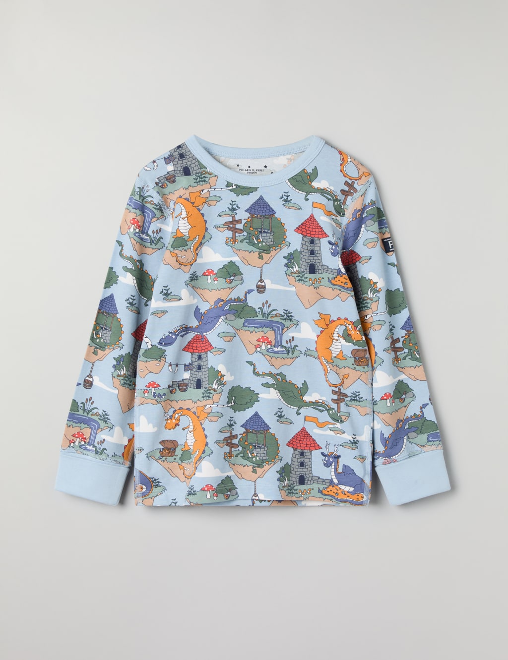 Cotton Rich Dragon Print Pyjamas (1-10 Yrs) 4 of 6
