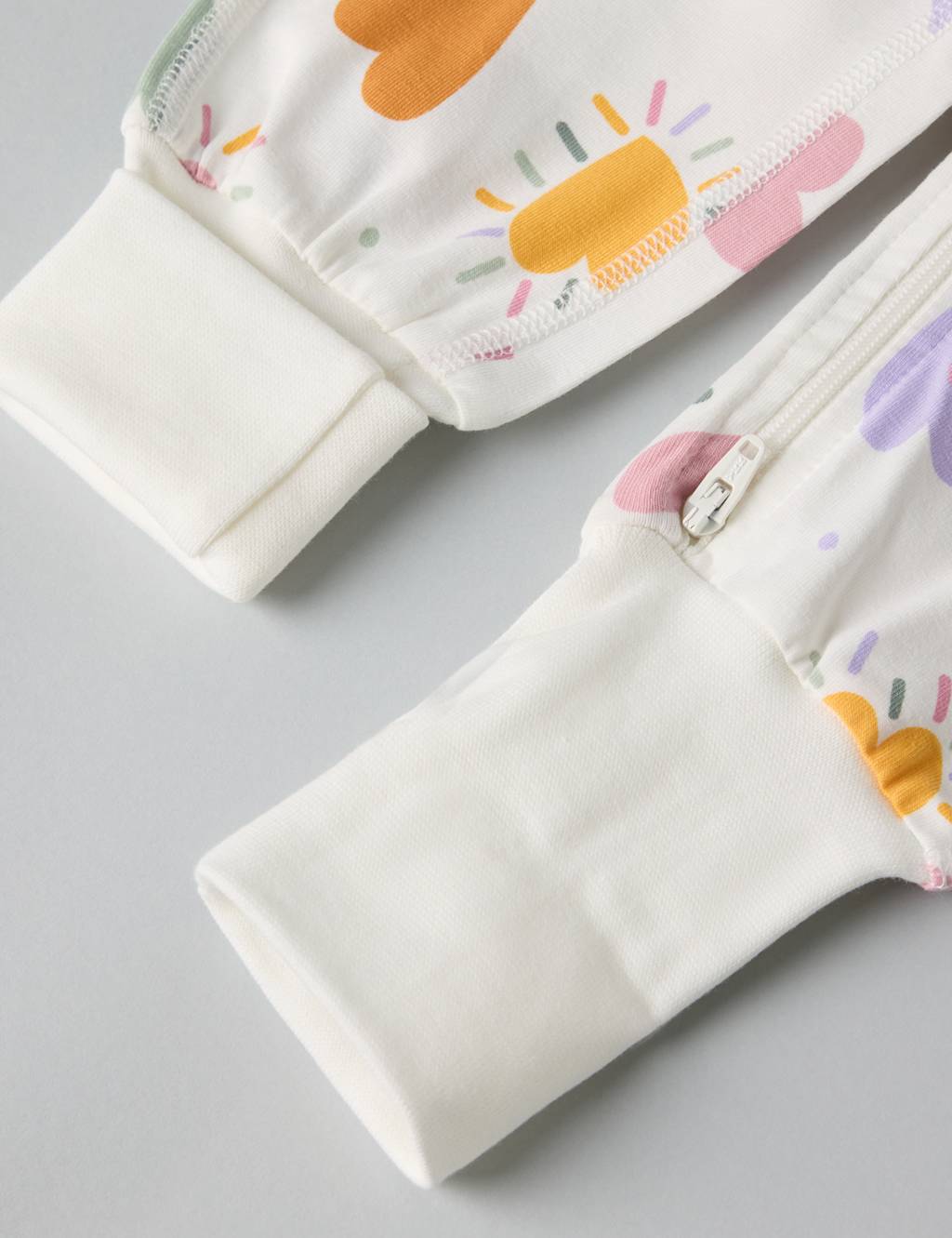 Cotton Rich Heart Sleepsuit (0-2 Yrs) 2 of 4