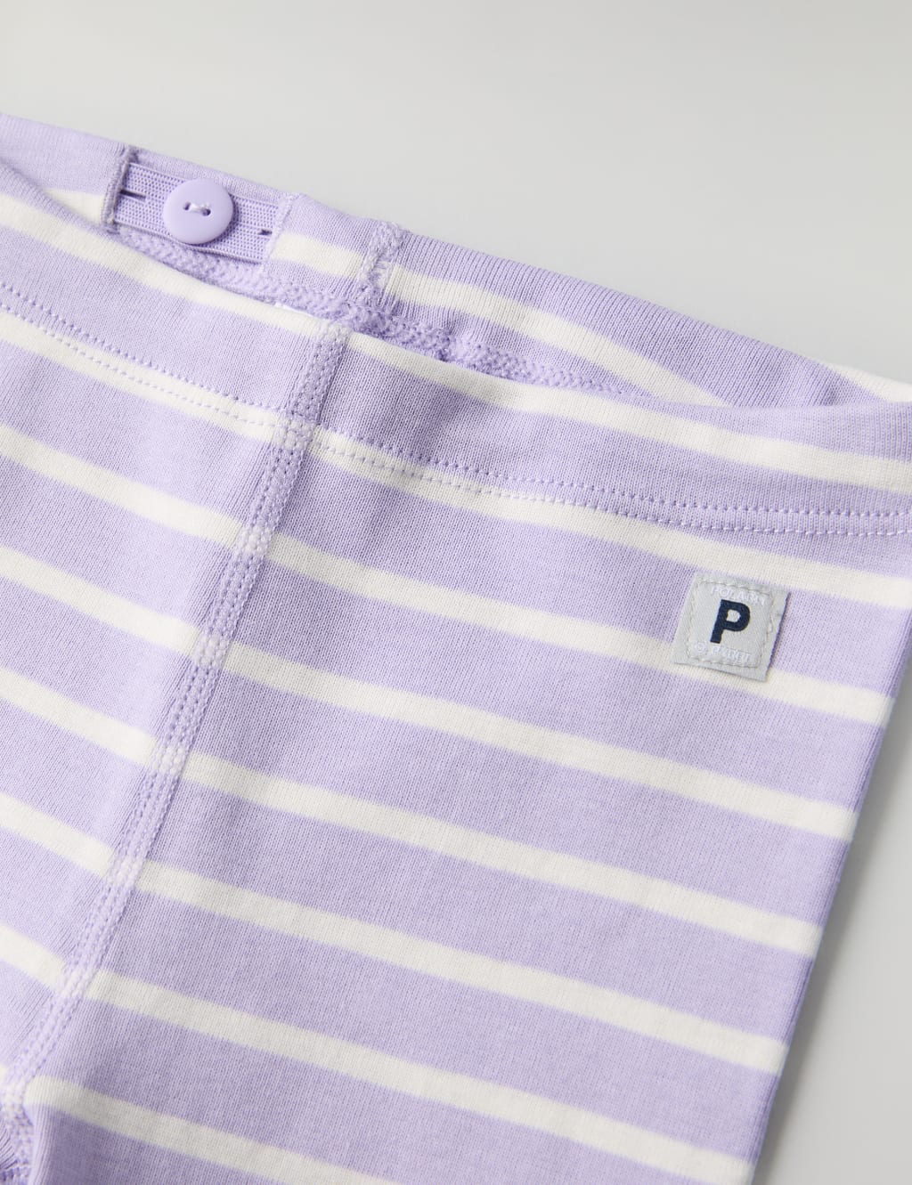 Pure Cotton Striped Leggings (1-12 Mths) 3 of 3