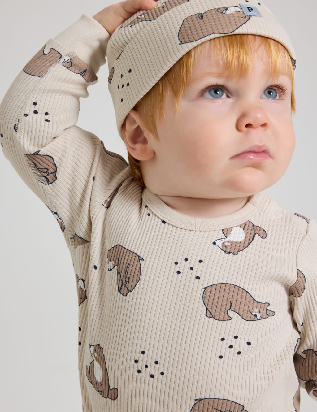 Cotton Rich Bear Print Bodysuit (1-12 Mths) 3 of 5