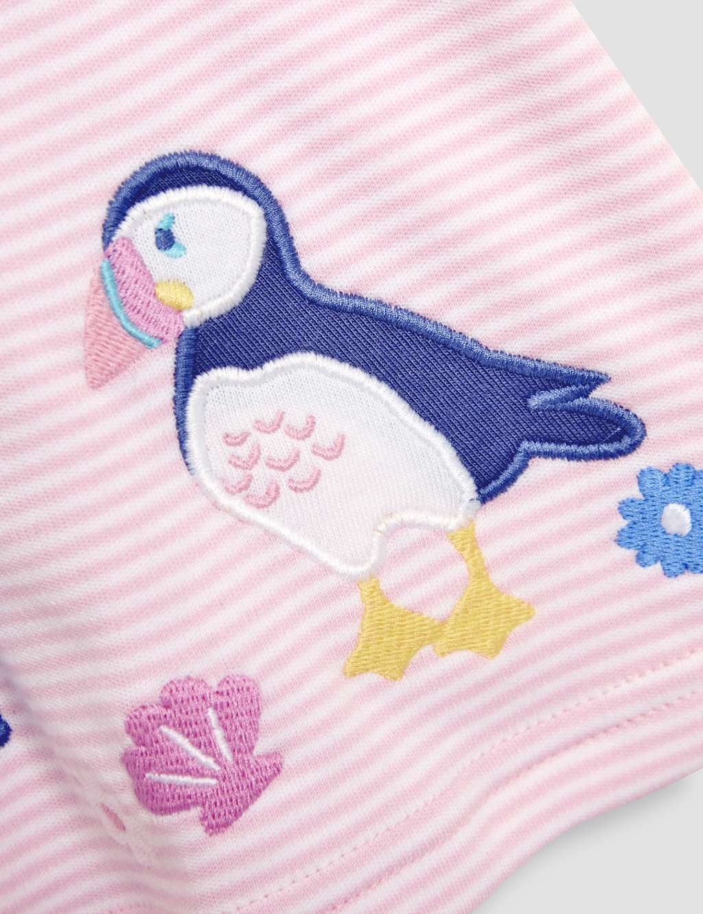 Pure Cotton Striped Puffin Dress (6 Mths-5 Yrs) 3 of 3