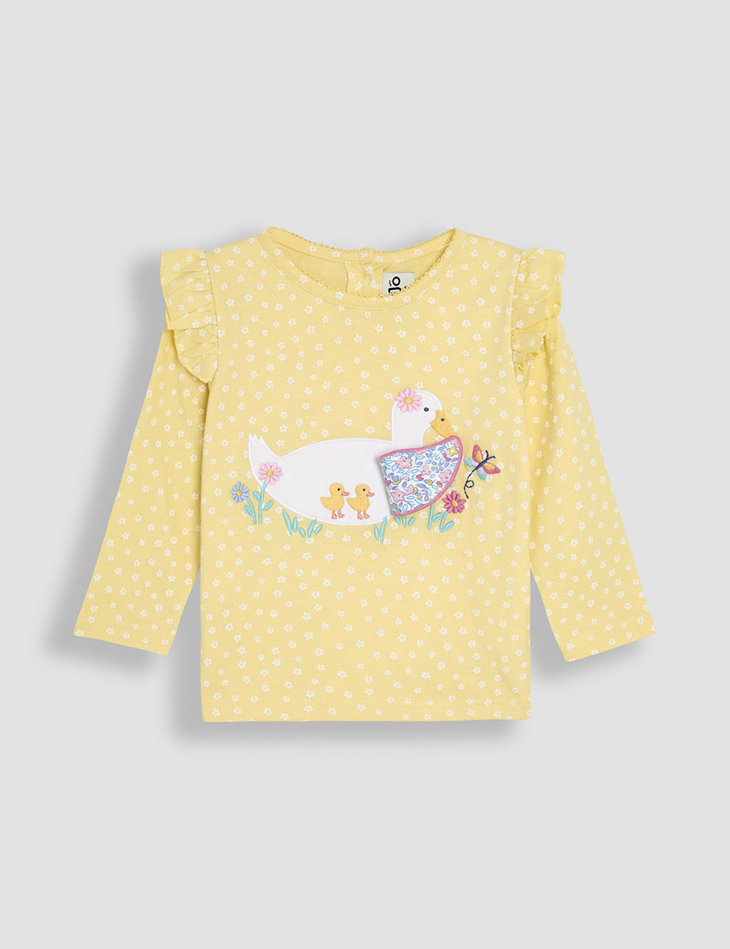 Pure Cotton Duck & Floral Top (6 Mths-5 Yrs) 2 of 3