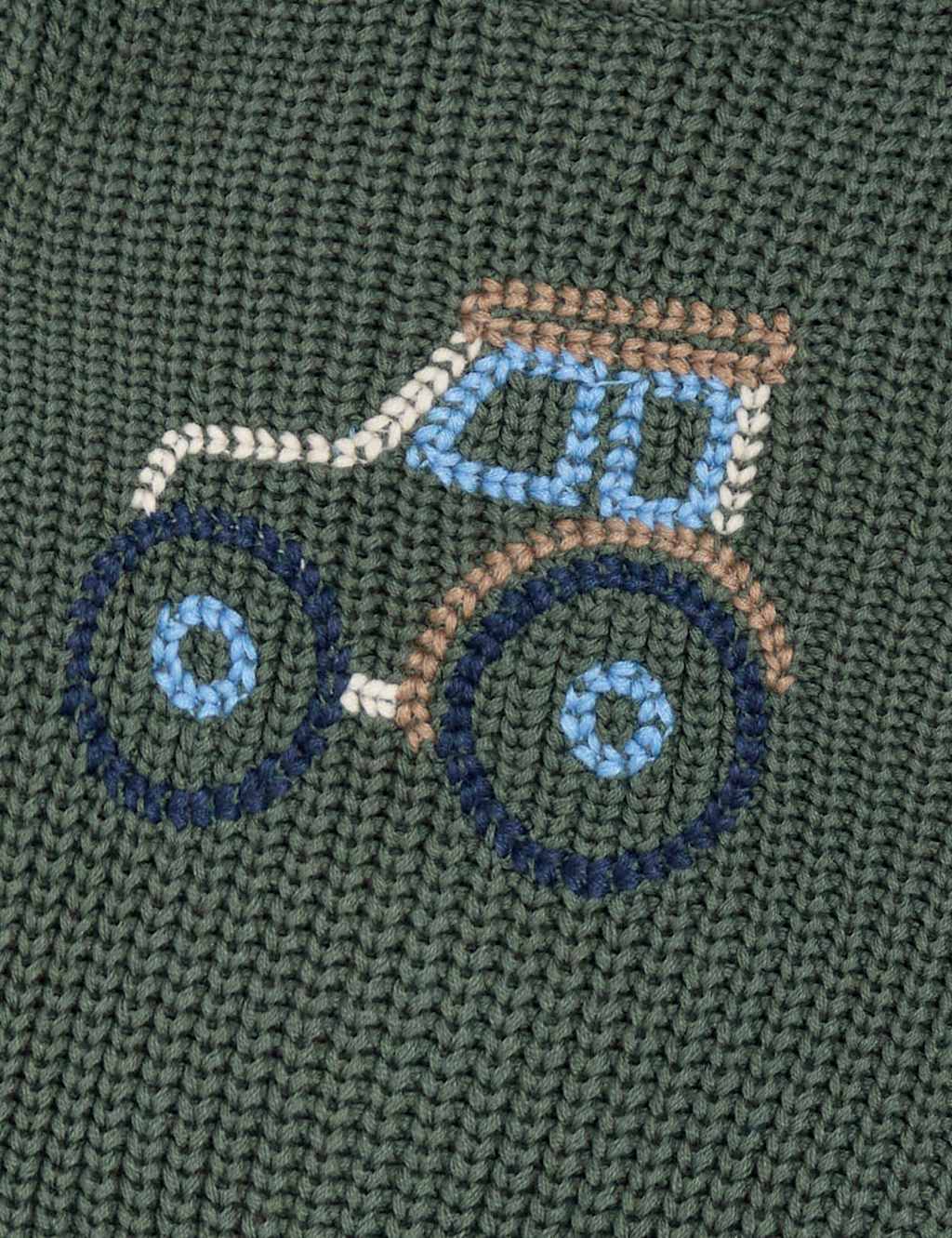 Pure Cotton Tractor Jumper (0 Mths-5 Yrs) 2 of 3