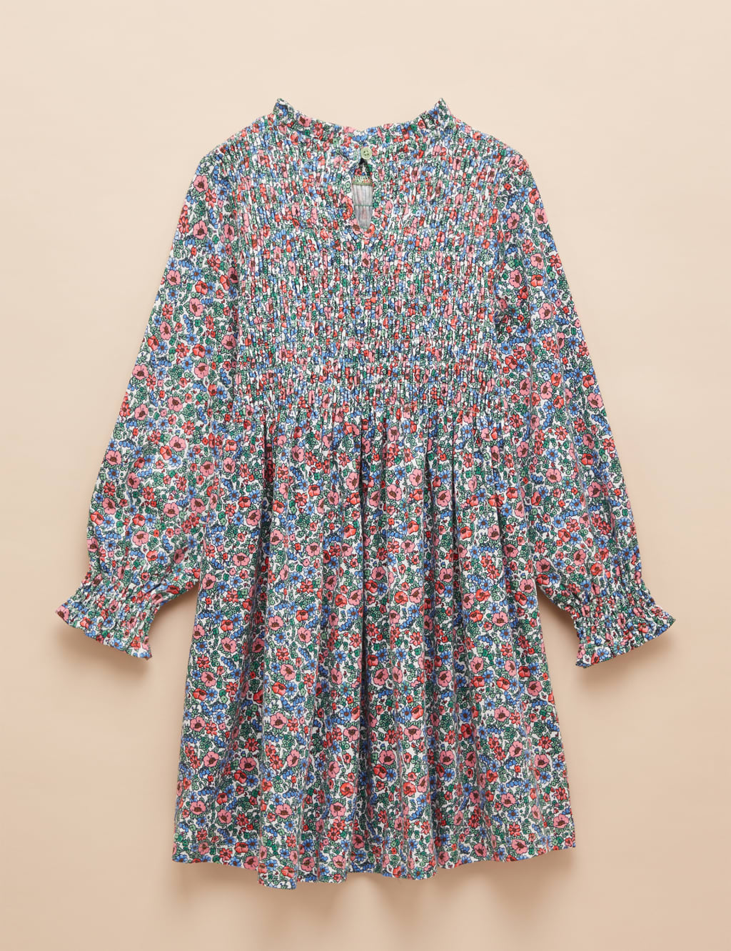 Pure Cotton Shirred Printed Dress (2-11 Yrs) 2 of 4