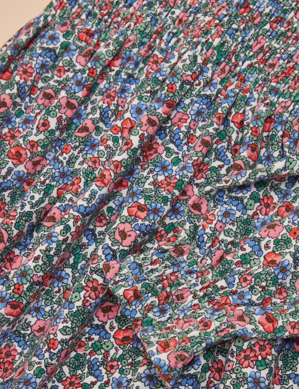 Pure Cotton Shirred Printed Dress (2-11 Yrs) 3 of 4