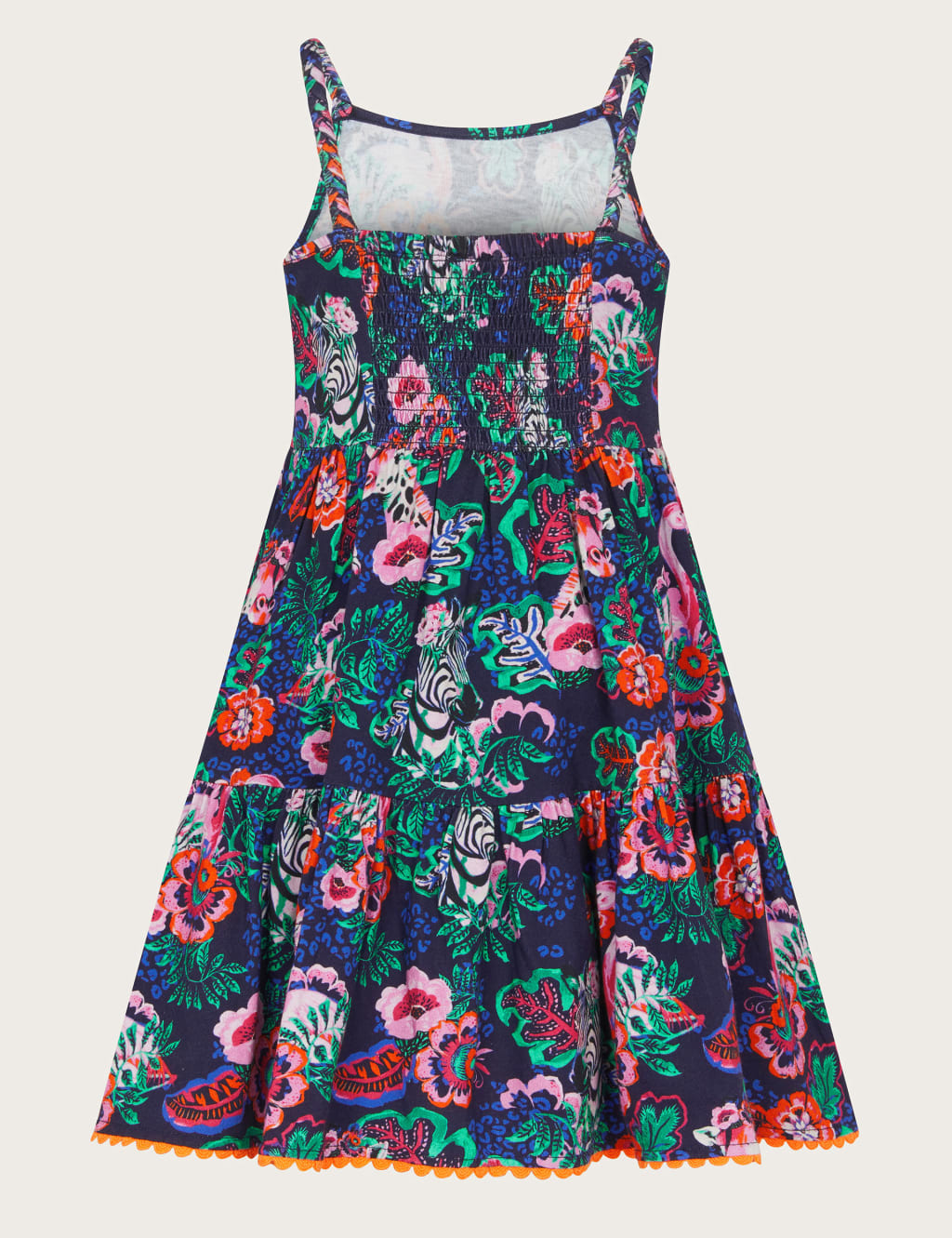 Pure Cotton Floral Dress (2-13 Yrs) 2 of 3