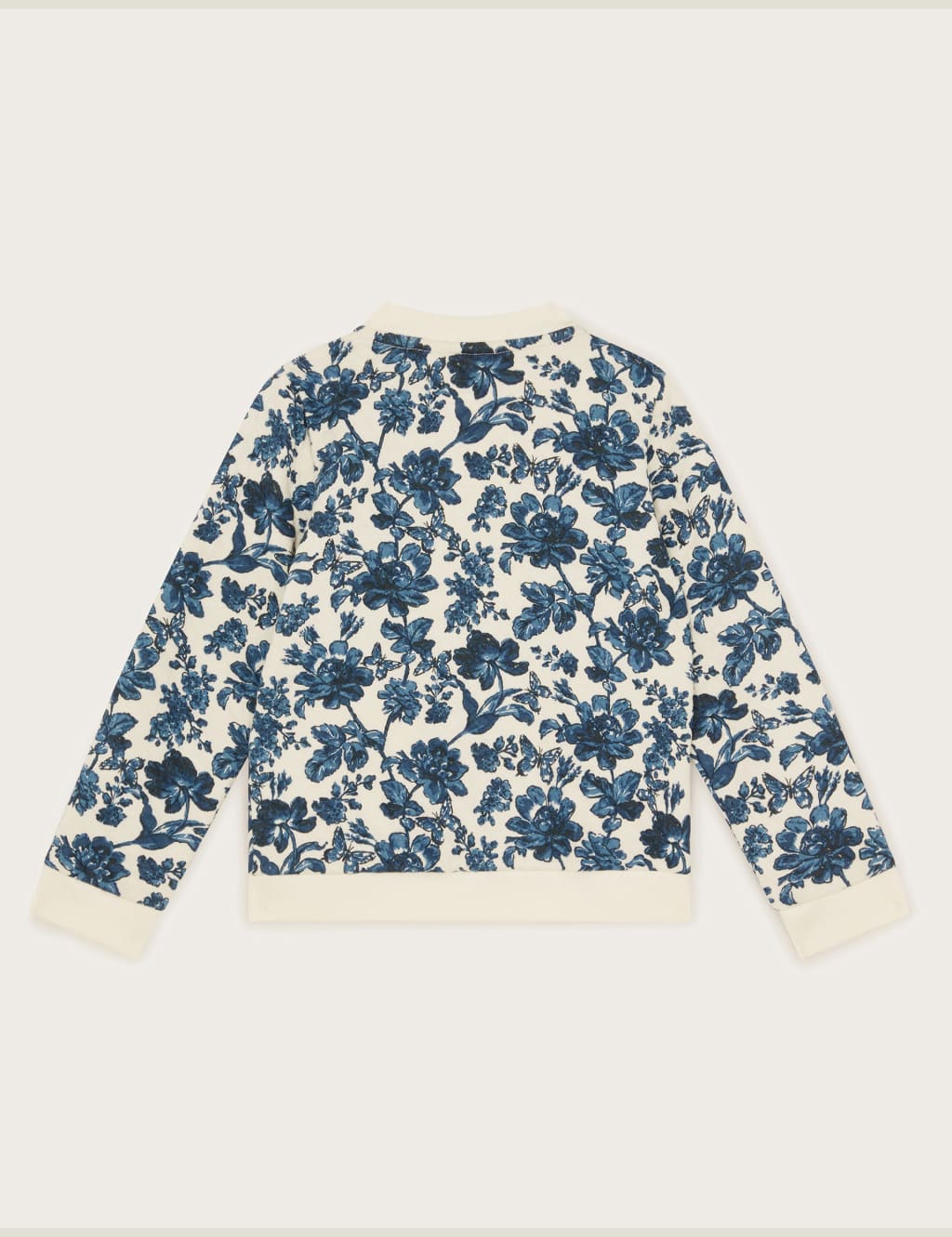 Pure Cotton Floral Quilted Bomber (3-13 Yrs) 2 of 3
