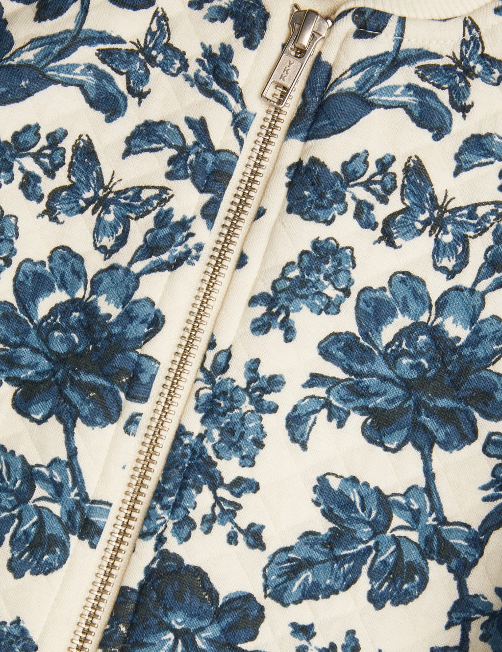 Pure Cotton Floral Quilted Bomber (3-13 Yrs) 3 of 3