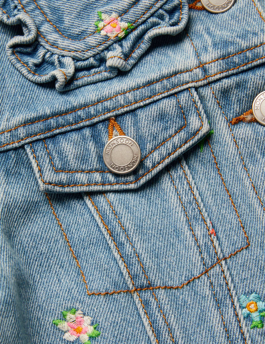 Denim Floral Jacket (3-13 Yrs) 2 of 3
