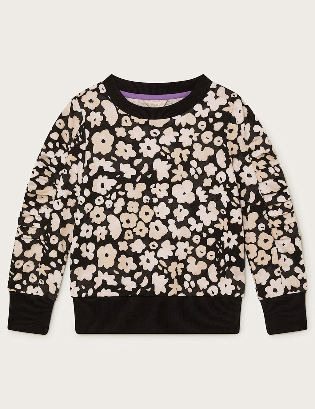 Pure Cotton Floral Sweatshirt (3-13 Yrs) 2 of 4