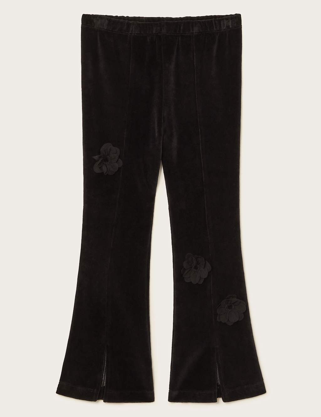 Velour Floral Flared Leggings (3-13 Yrs) 2 of 4