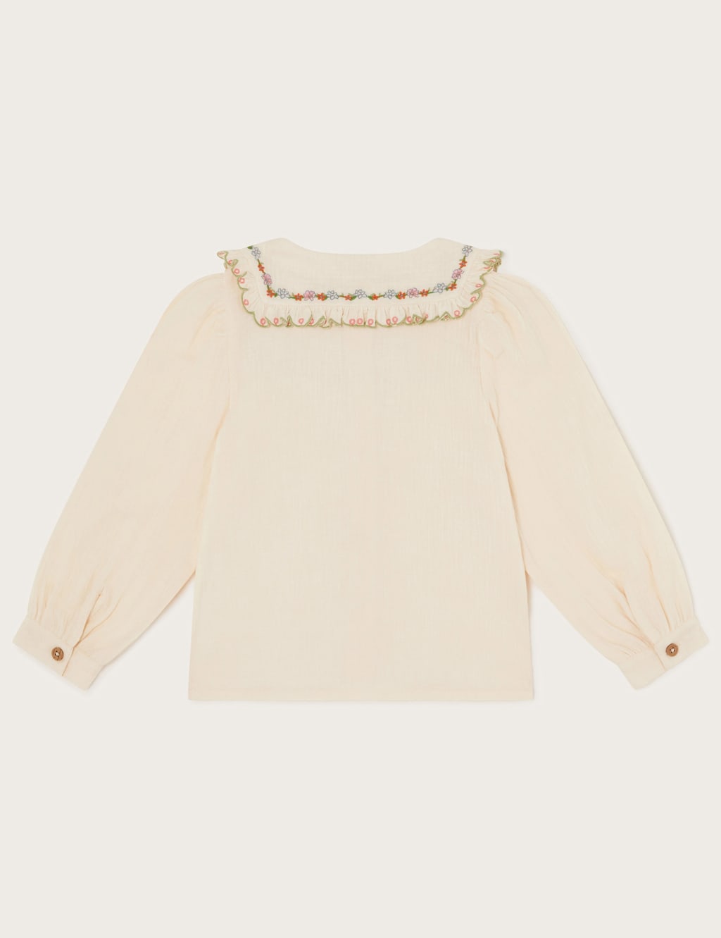 Pure Cotton Flower Embroidered Top (4-13 Yrs) 2 of 3