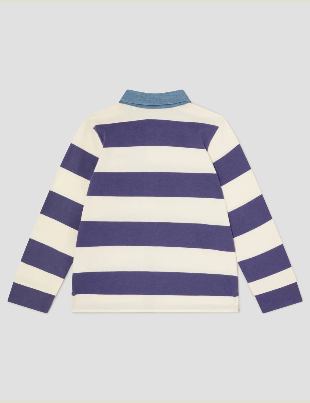 Pure Cotton Striped Rugby Top (3-13 Yrs) 3 of 3
