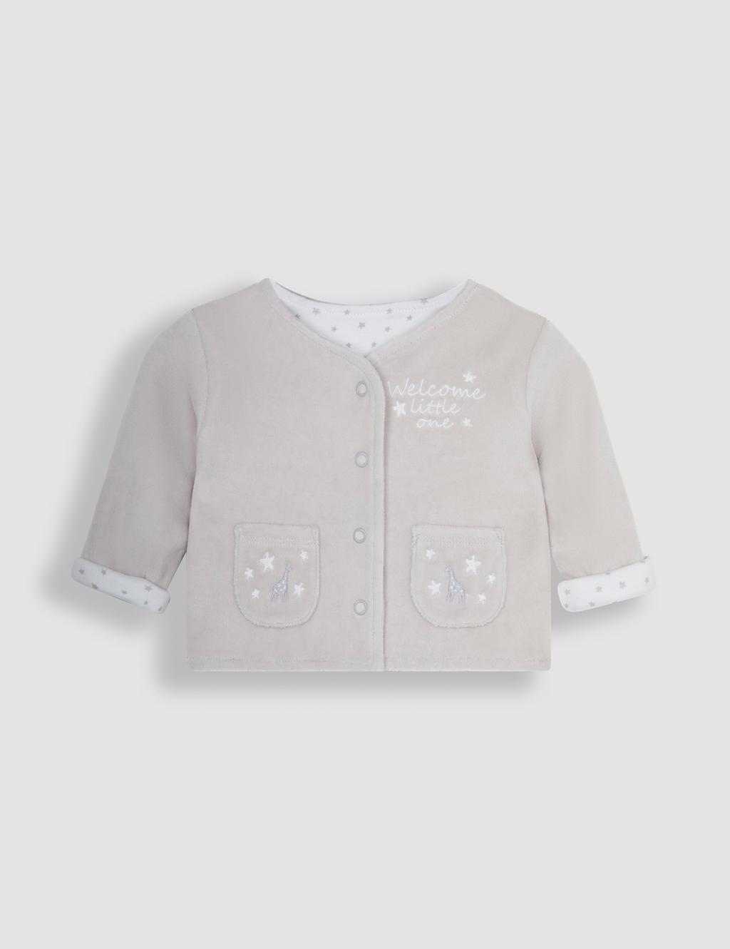 2pc Pure Cotton Sleepsuit & Jacket Set (0-9 Mths) 2 of 4
