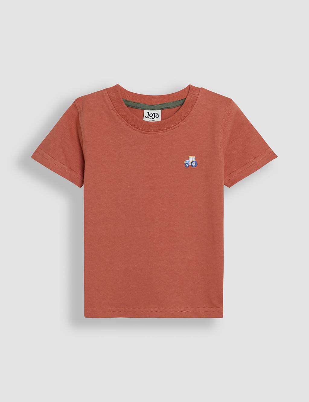 2-Pack Pure Cotton Tractor T-Shirts (0-3 Yrs) 2 of 7