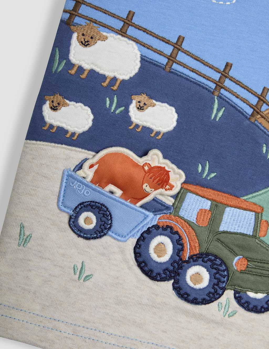Pure Cotton Appliqué Farm T-Shirt (6 Mths - 5 Yrs) 2 of 3