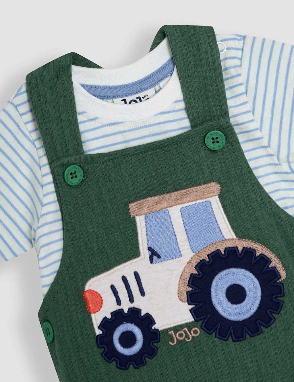 2pc Pure Cotton Dungarees Outfit (3-24 Mths) 6 of 6