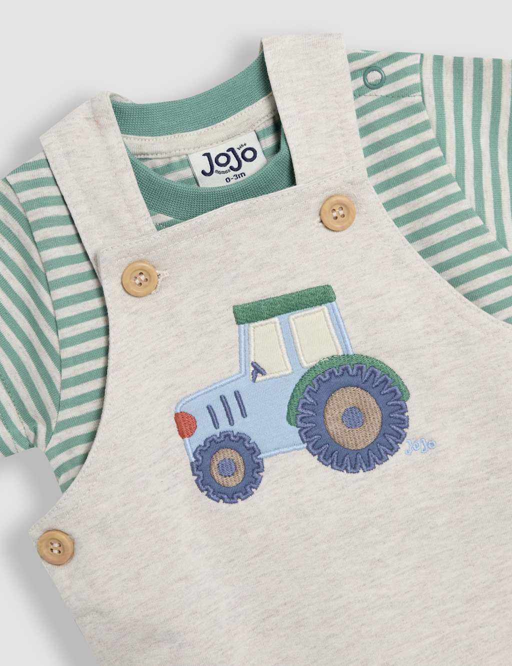 2pc Pure Cotton Dungarees Outfit (3-24 Mths) 6 of 6