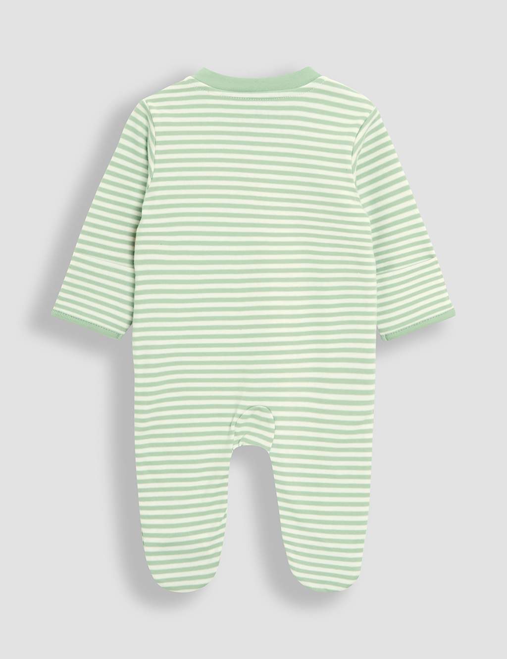 Pure Cotton Striped Tiger Sleepsuit (0-12 Mths) 2 of 3
